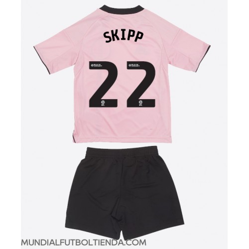 Camiseta Leicester City Oliver Skipp #22 Tercera Equipación Replica 2025-26 para niños mangas cortas (+ Pantalones cortos)